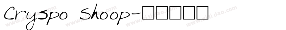 Cryspo Shoop字体转换